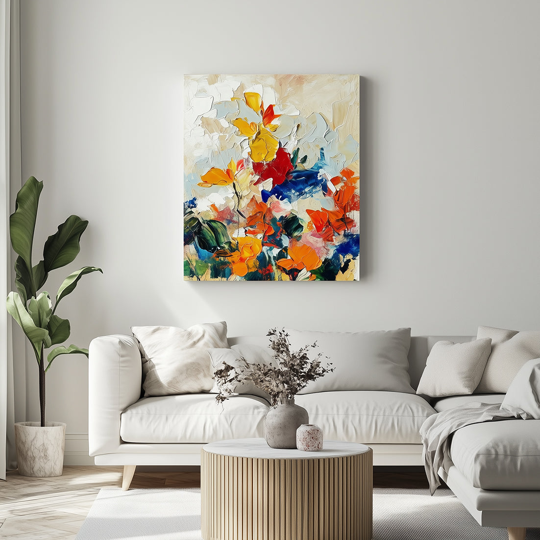 vipgallery Textured Abstract Landscape in Soft Neutrals-wp242898
