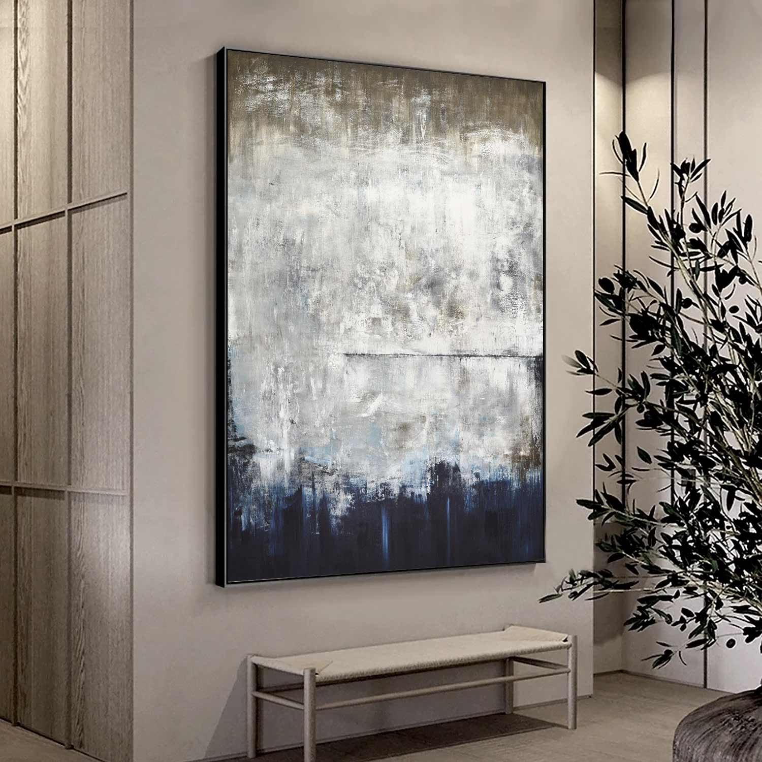 vipgallery Original Large Contemporary Abstract Painting "Silent Strength"