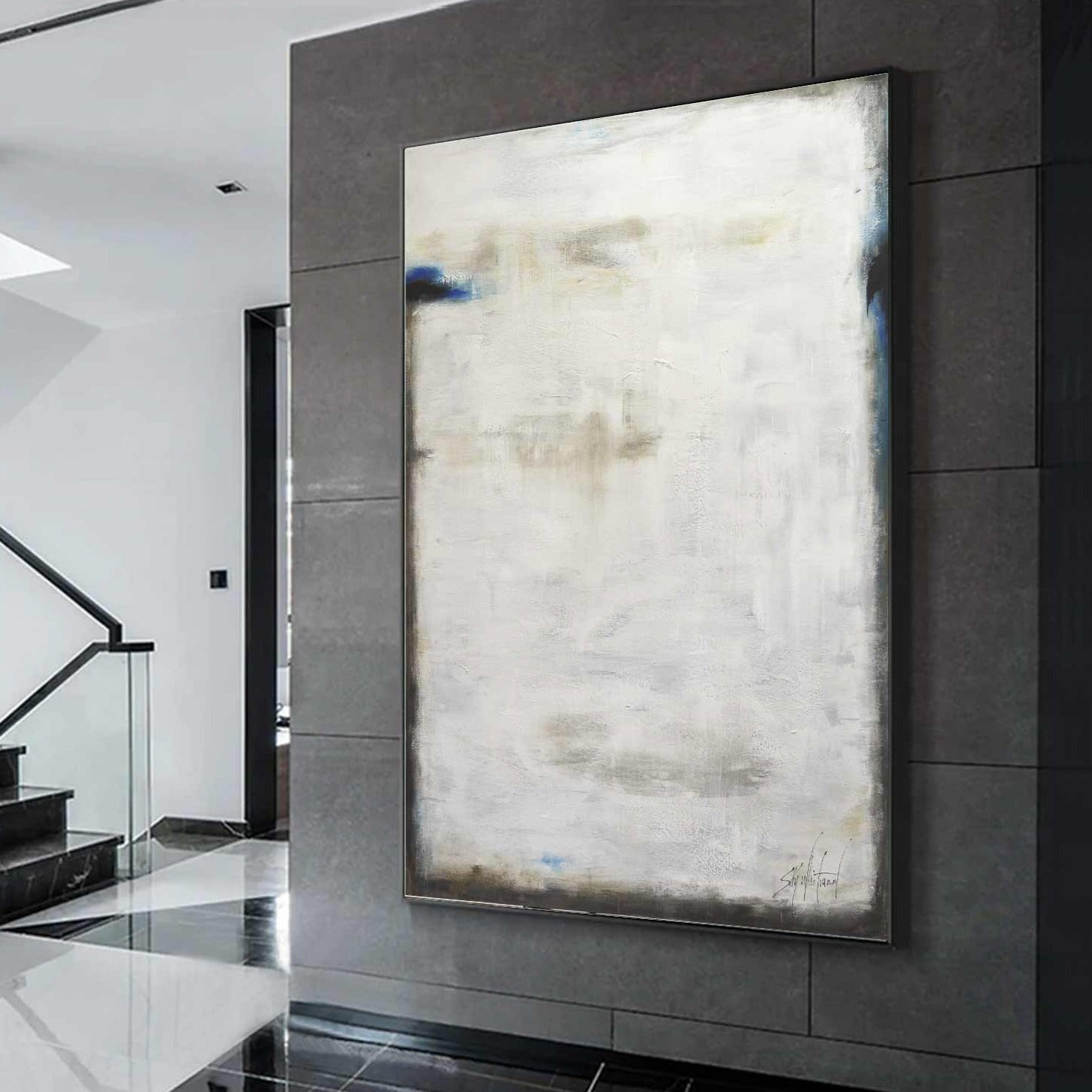 vipgallery Minimalist Light Abstract Painting " Lit Up Inside"