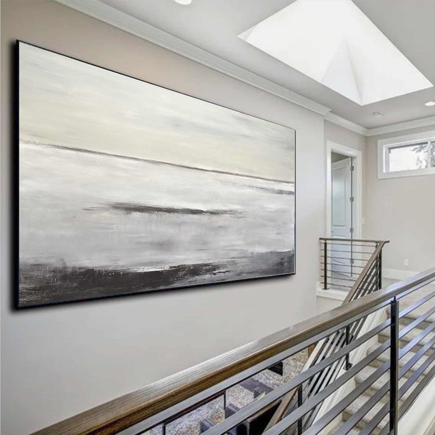 vipgallery Large Abstract Painting Subdued Wall Art "Calm the Senses"