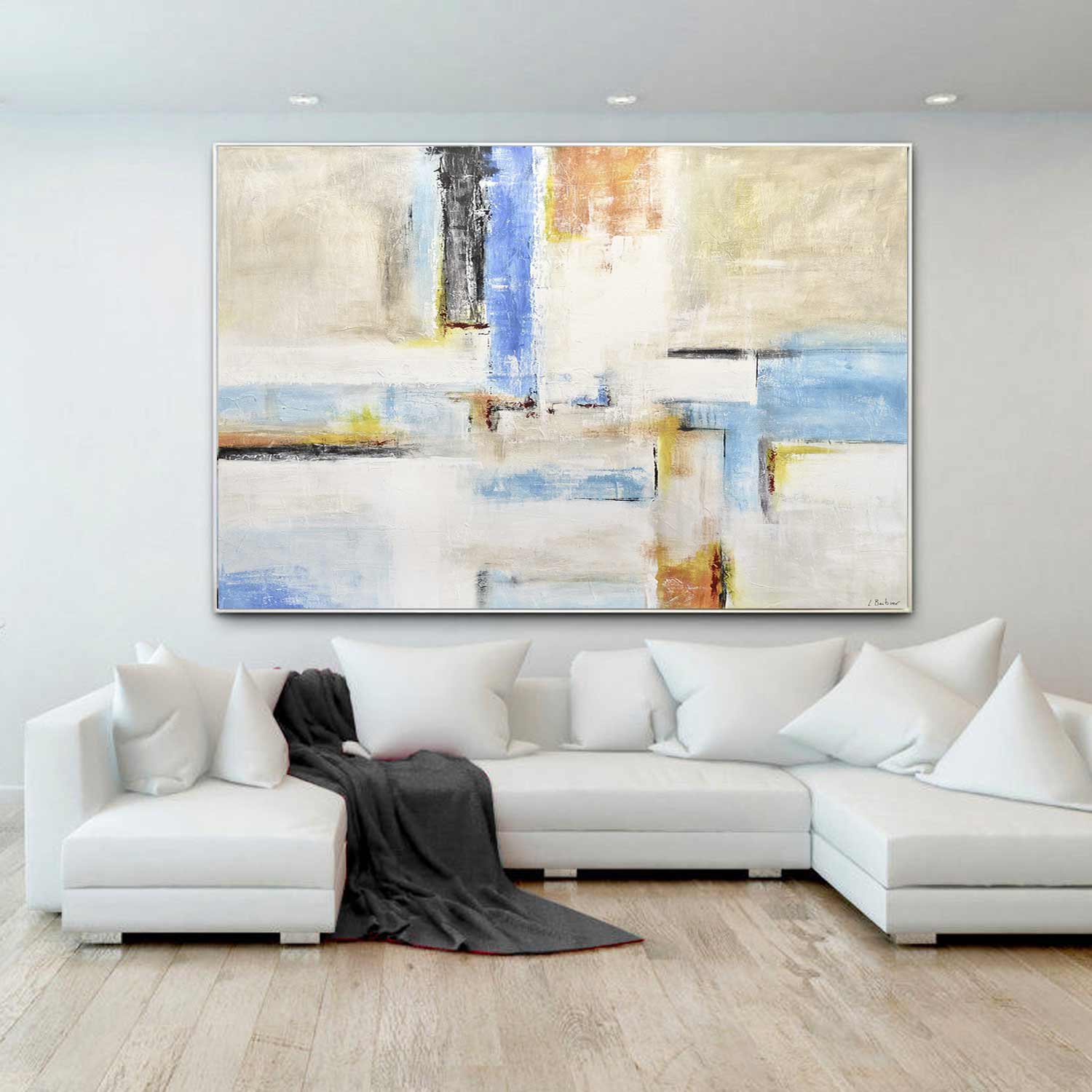 vipgallery Energy Filled Abstract Painting Bold Artwork "A New Day"