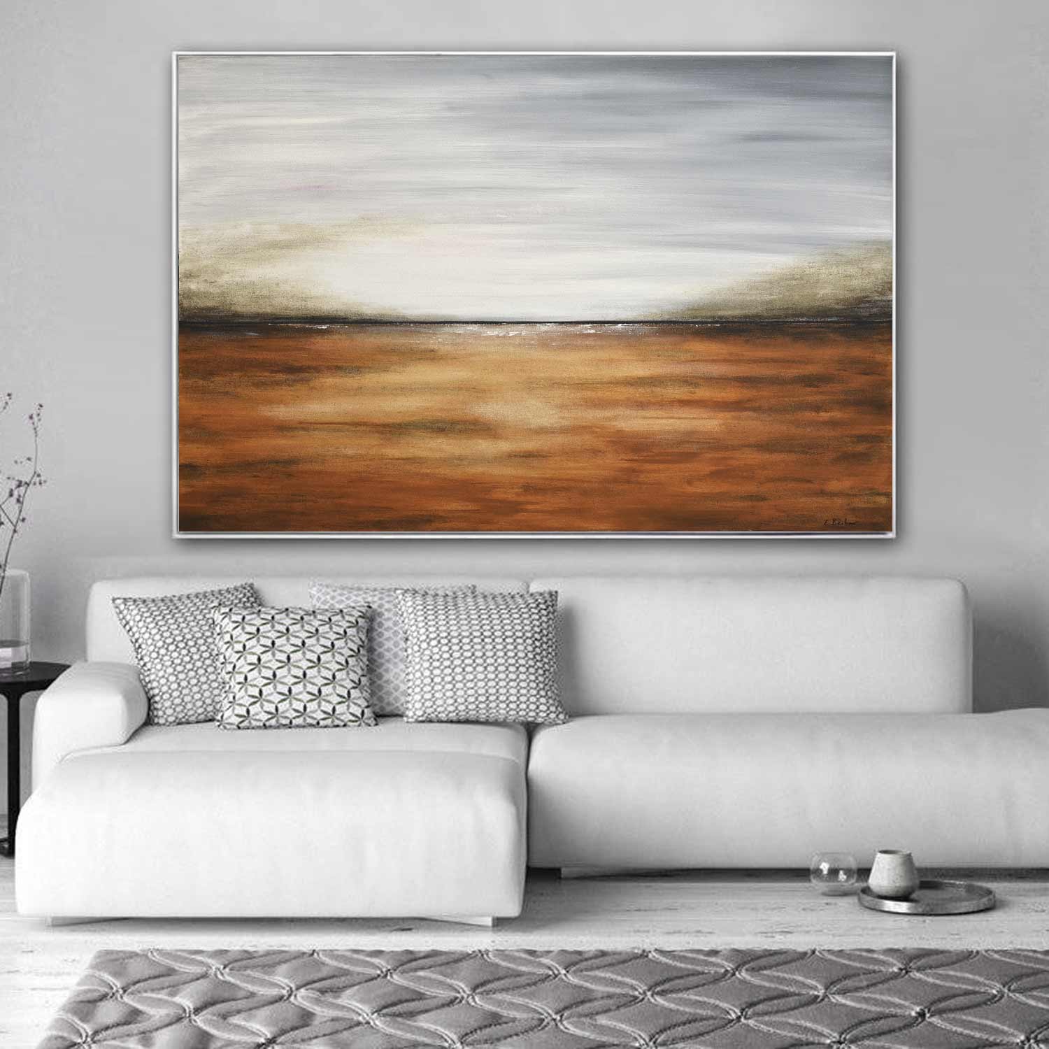 Muted Tones Art Seascape Unique Painting "The Change"