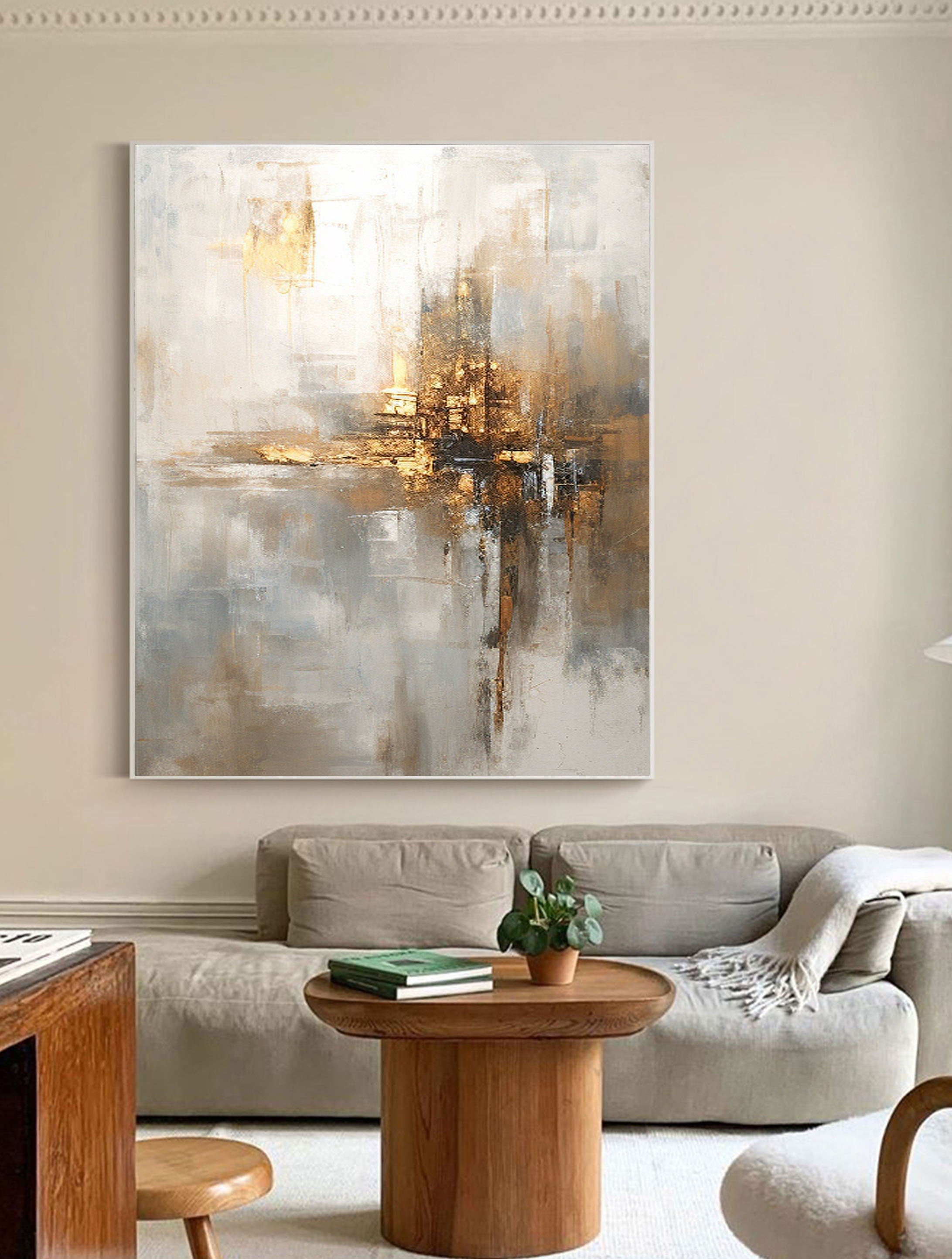 vipgallery Grey Minimalist Painting #CXA 006