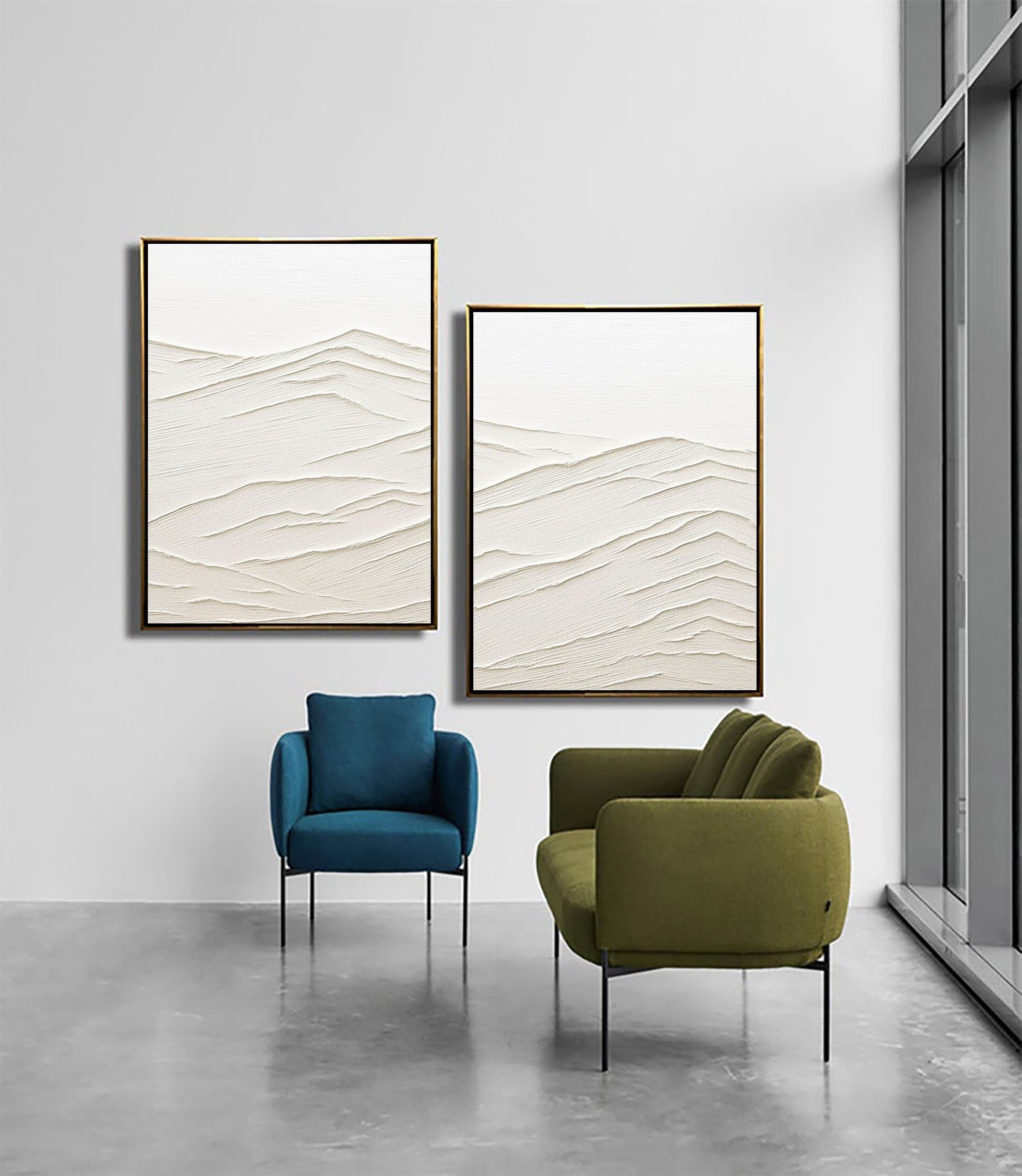 Abstract Tranquility Painting SET OF 2 #CXA 004