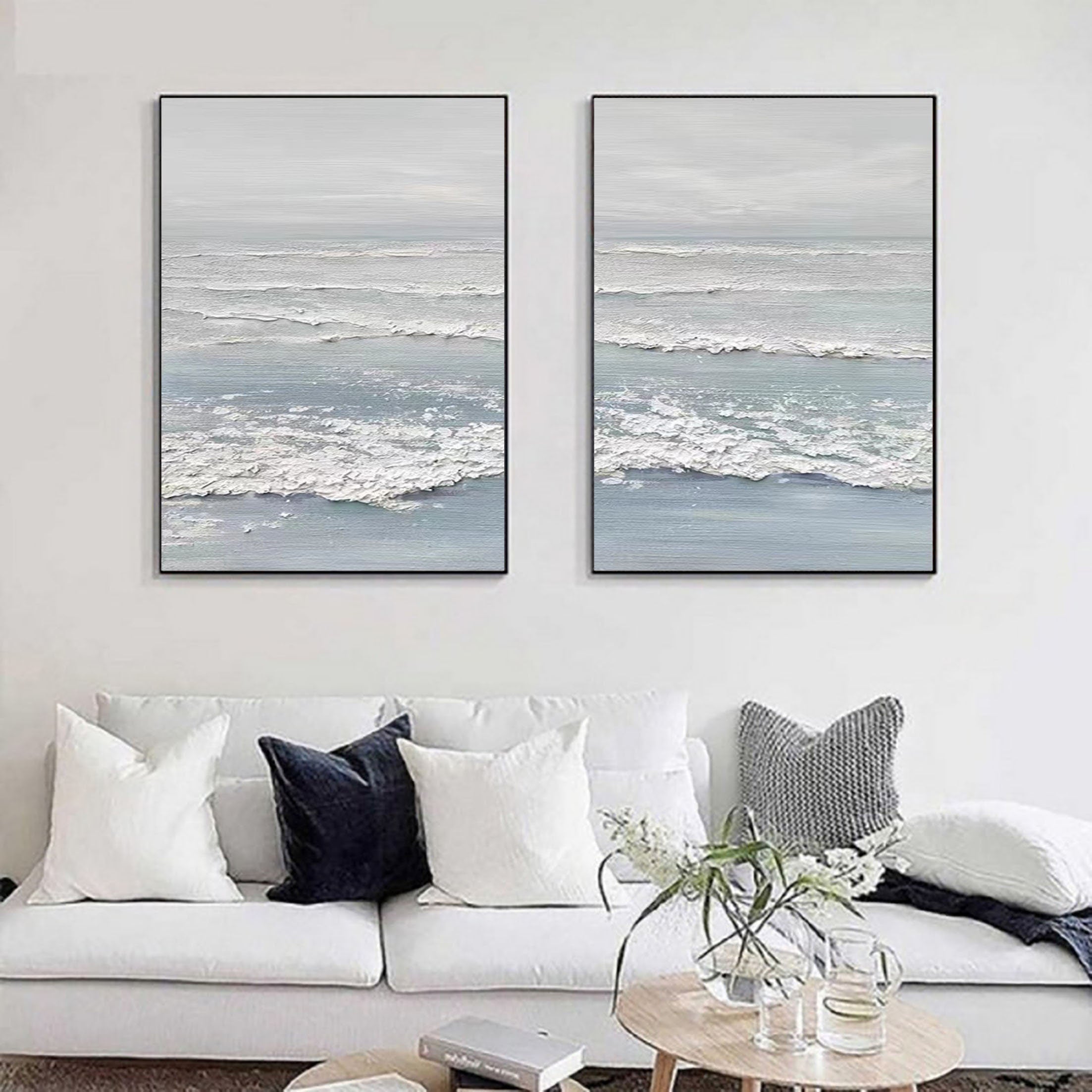 Ocean Painting SET OF 2 #CXA 006