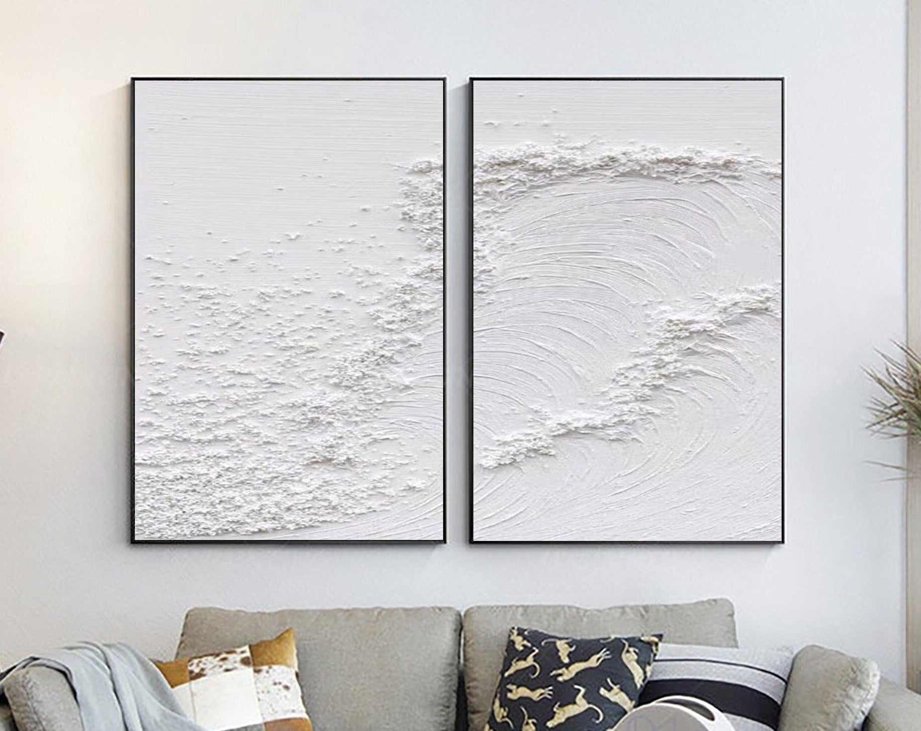 Abstract Tranquility Painting SET OF 2 #CXA 008