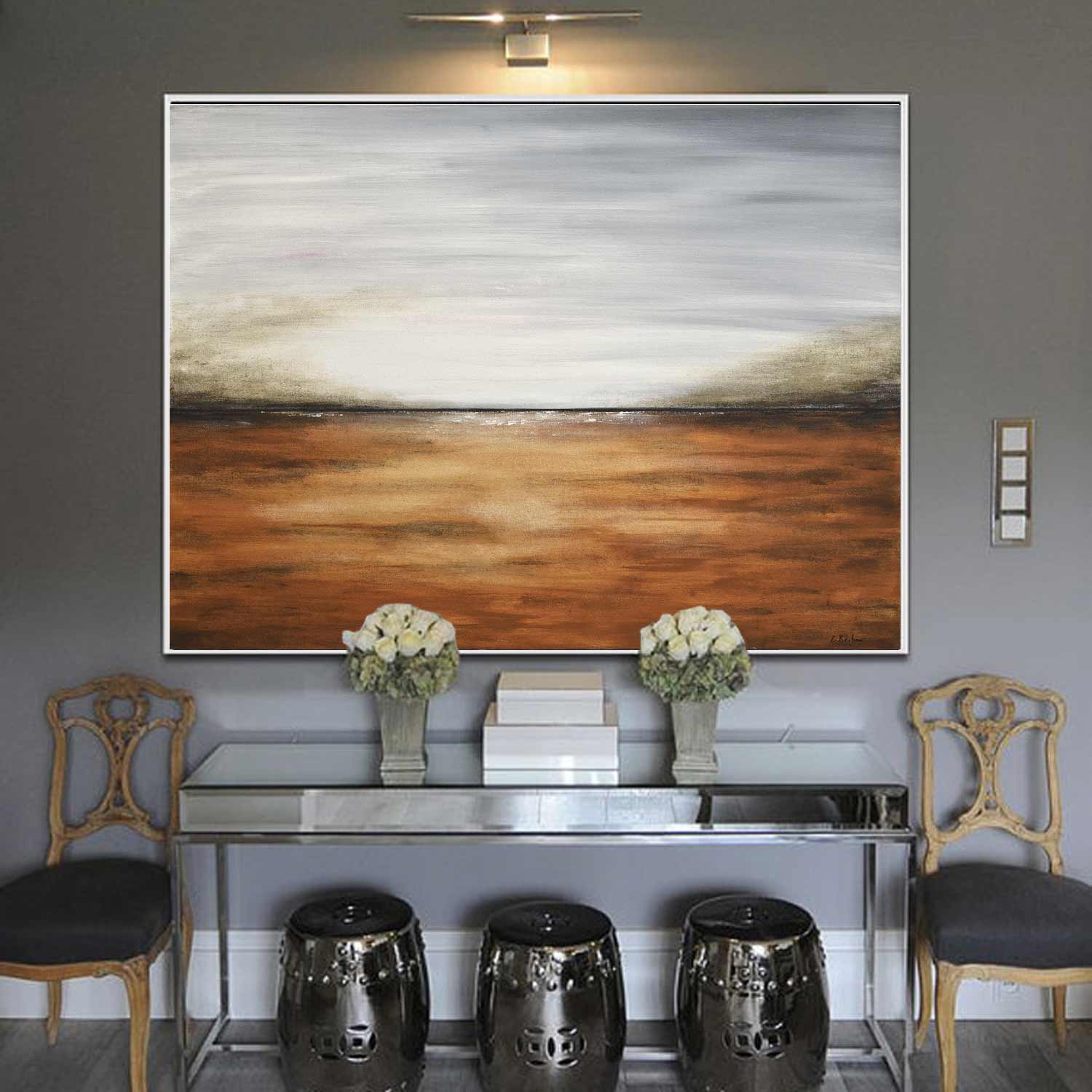 Muted Tones Art Seascape Unique Painting "The Change"