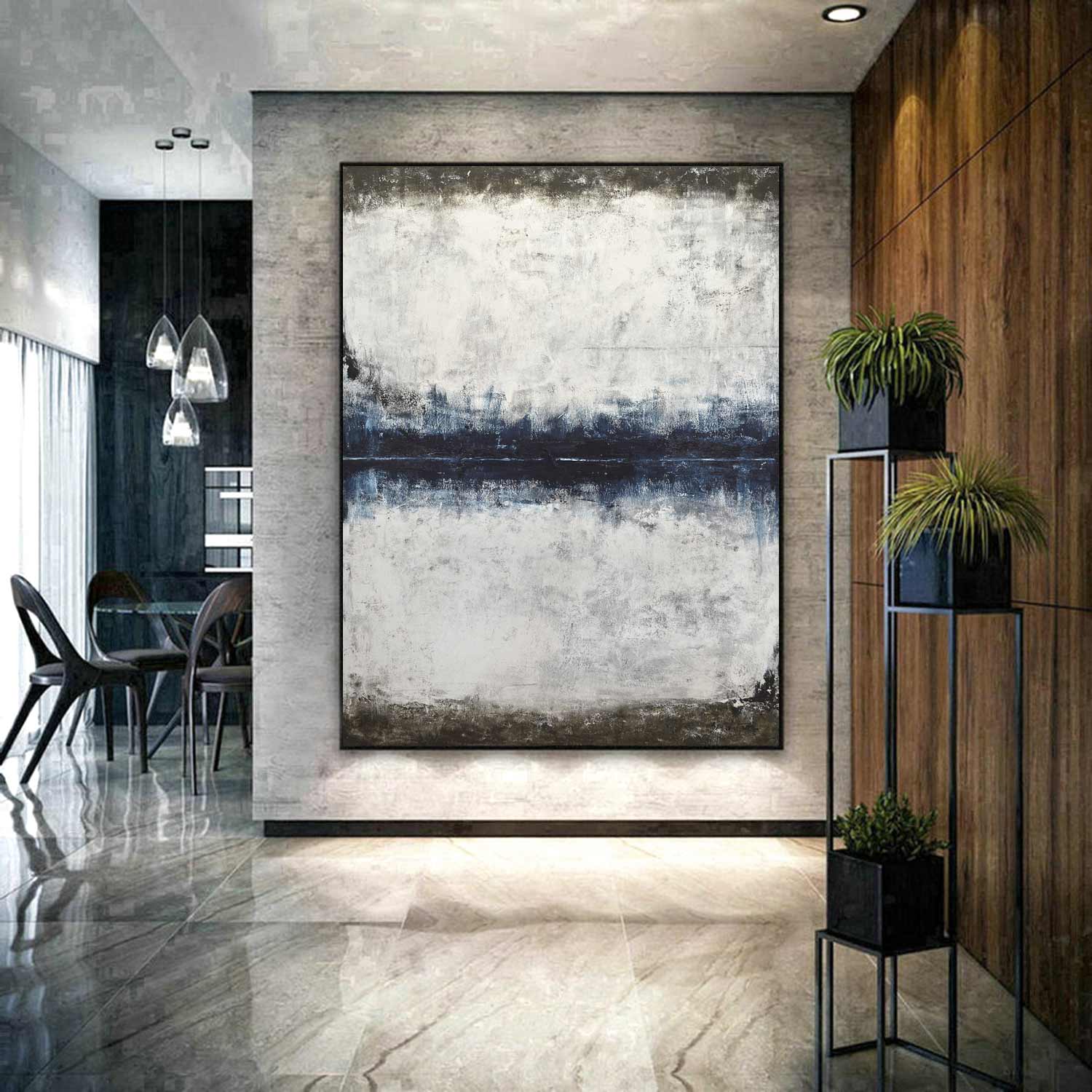 vipgallery Original Oil On Canvas Wall Art Painting "Centered"