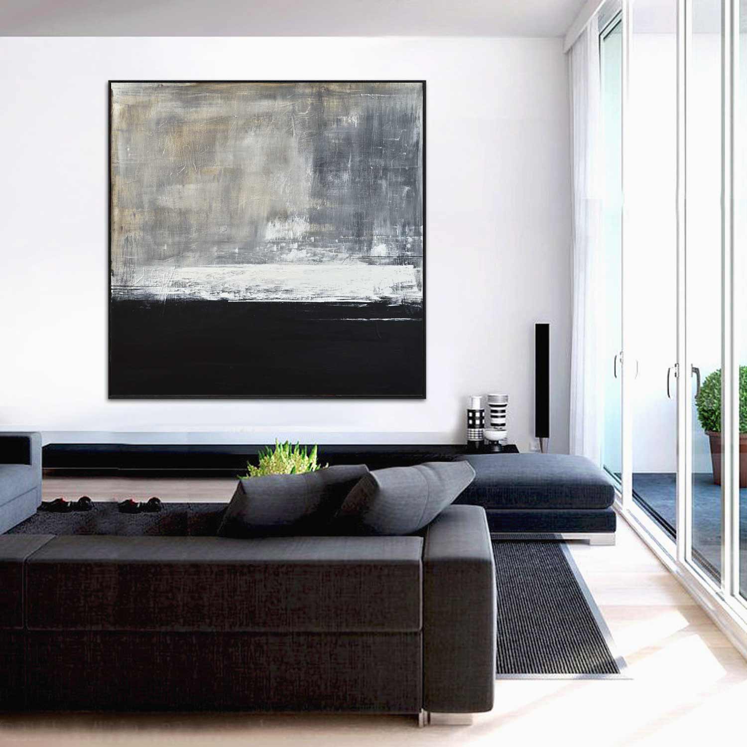 vipgallery Square Large Fine Art Abstract Artwork "Spirit"