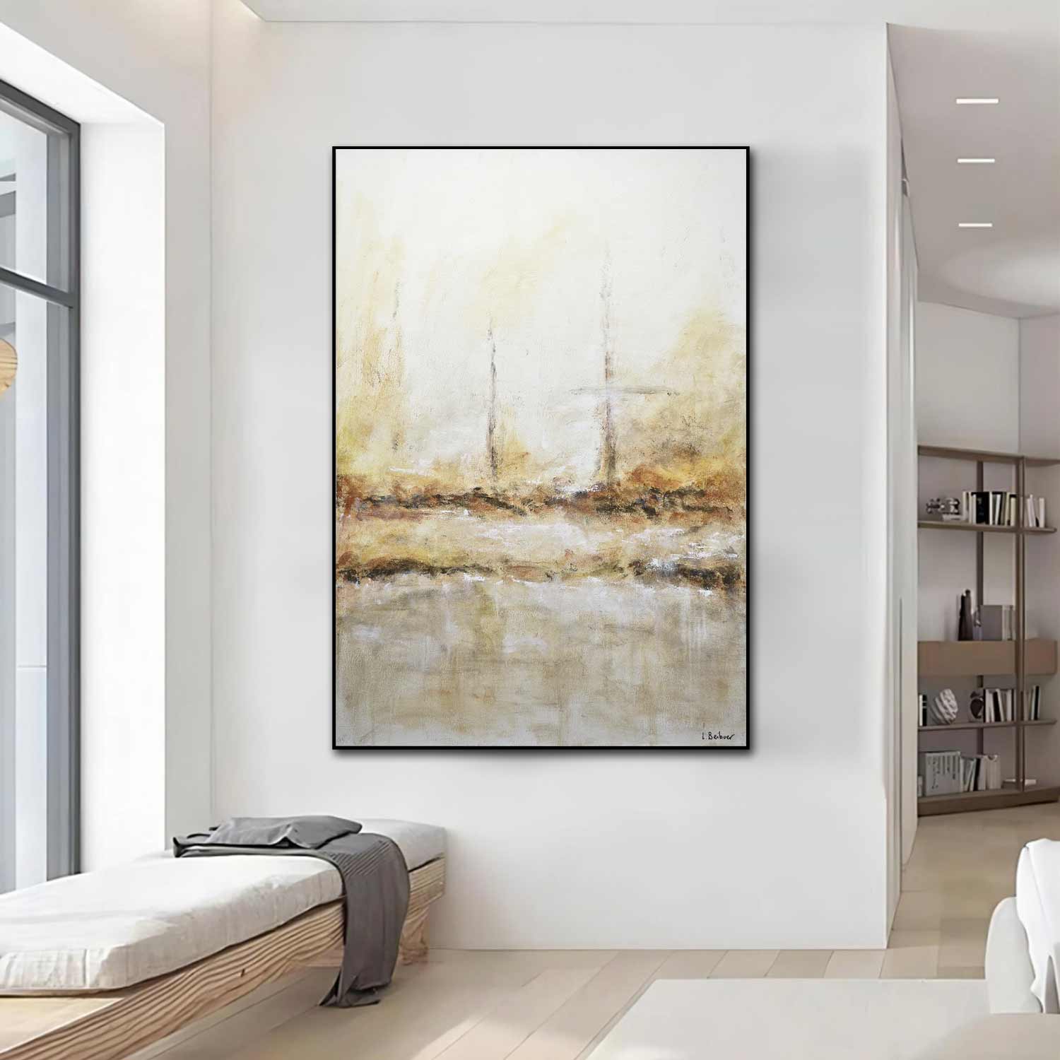 vipgallery Natural Colors Large Current Abstract Painting "Taken"