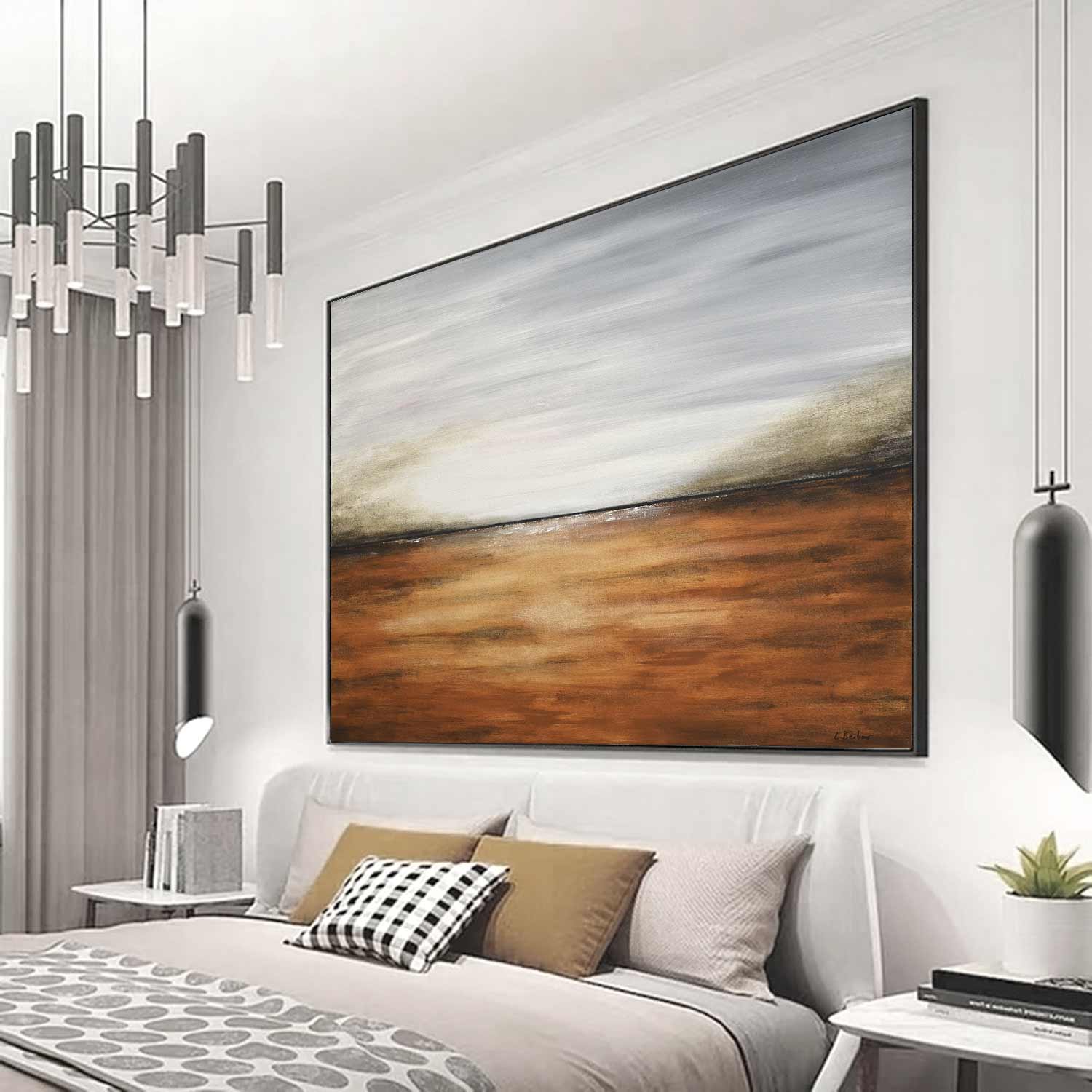 Muted Tones Art Seascape Unique Painting "The Change"