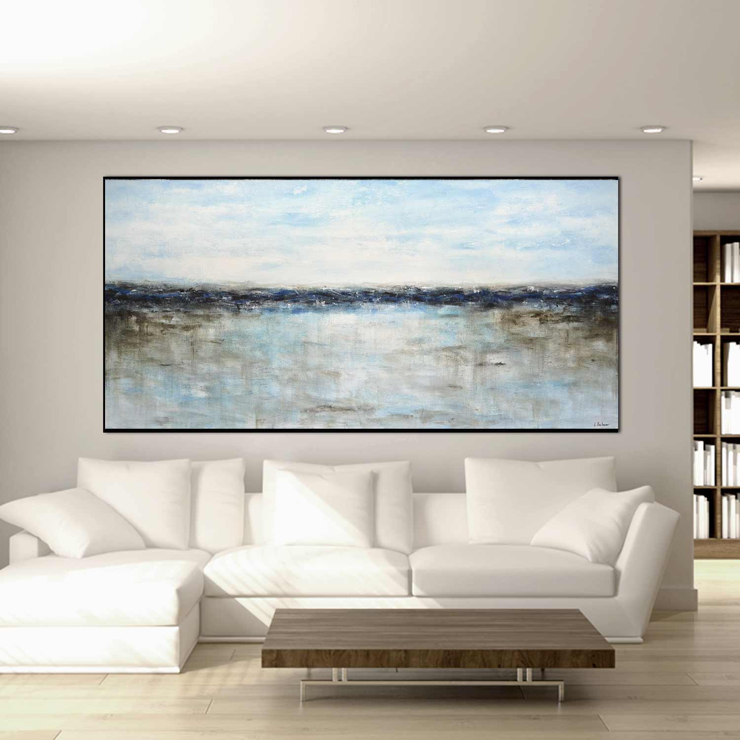 Panoramic Seascape Blue Wall Art "Homecoming"