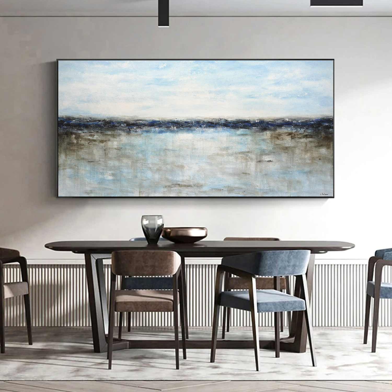 Panoramic Seascape Blue Wall Art "Homecoming"