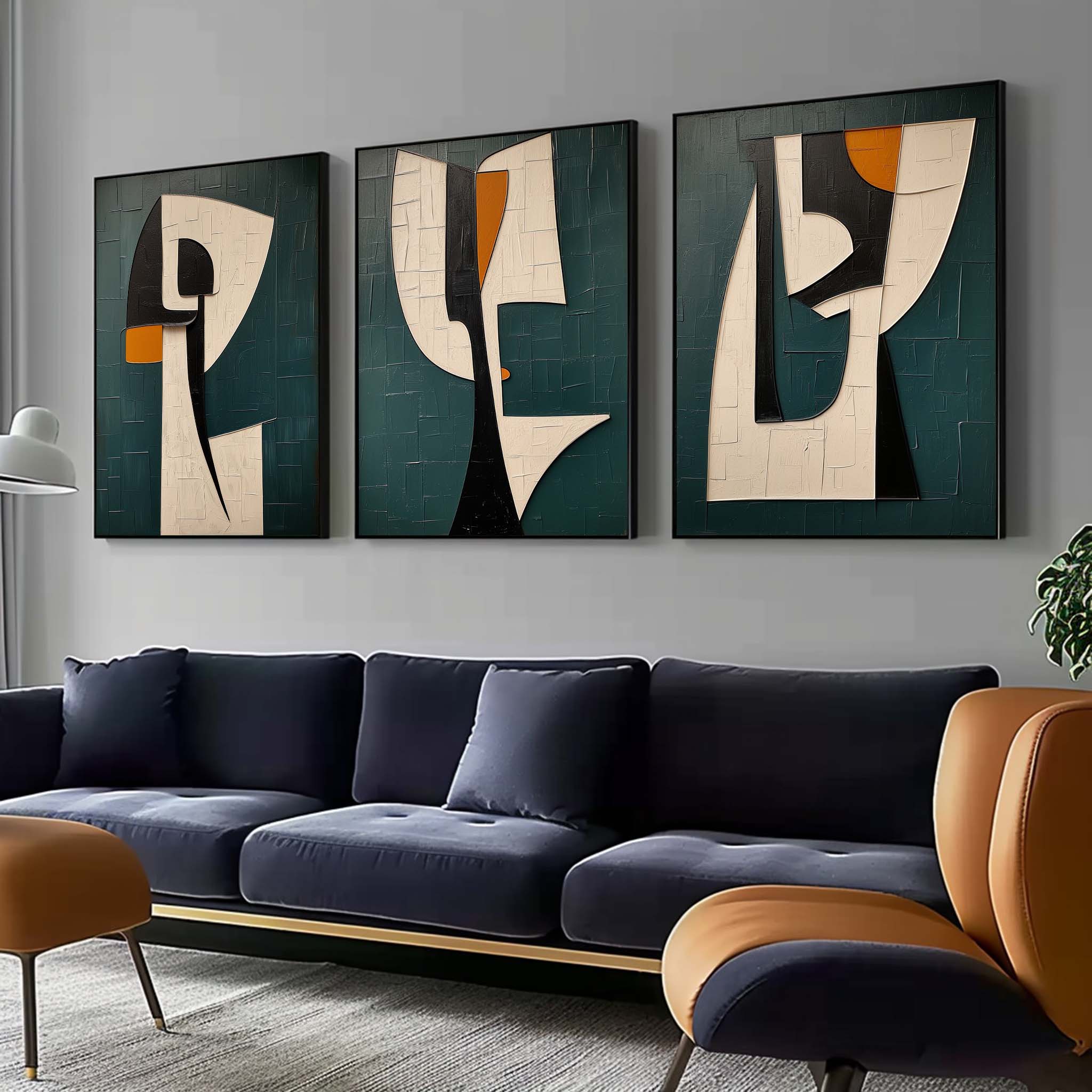 vipgallery Abstract Painting Set of 3 #SP149