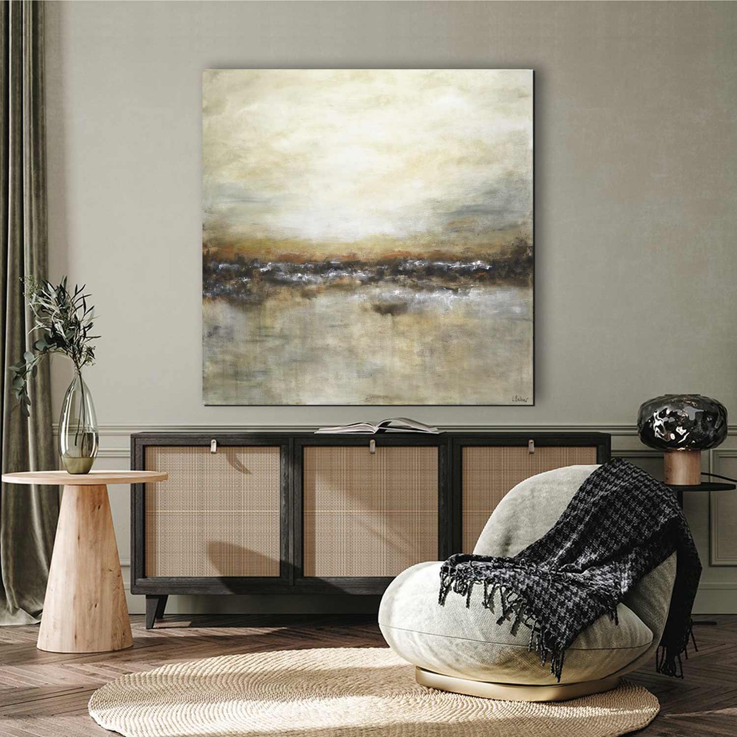 vipgallery Hand Painted Large Landscape Oil Painting " Not Afraid"