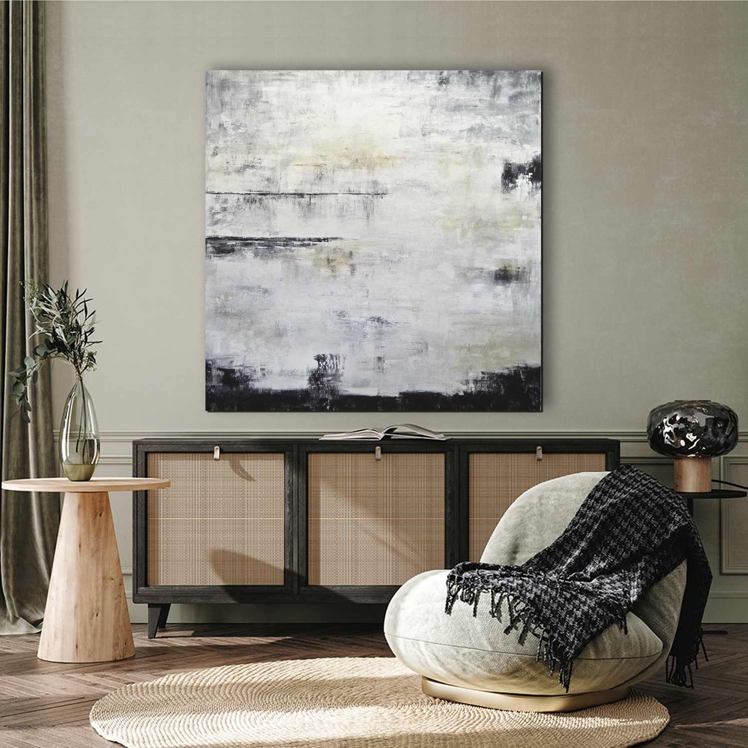 vipgallery Contemporary Art Huge Abstract Painting "The Spectator"
