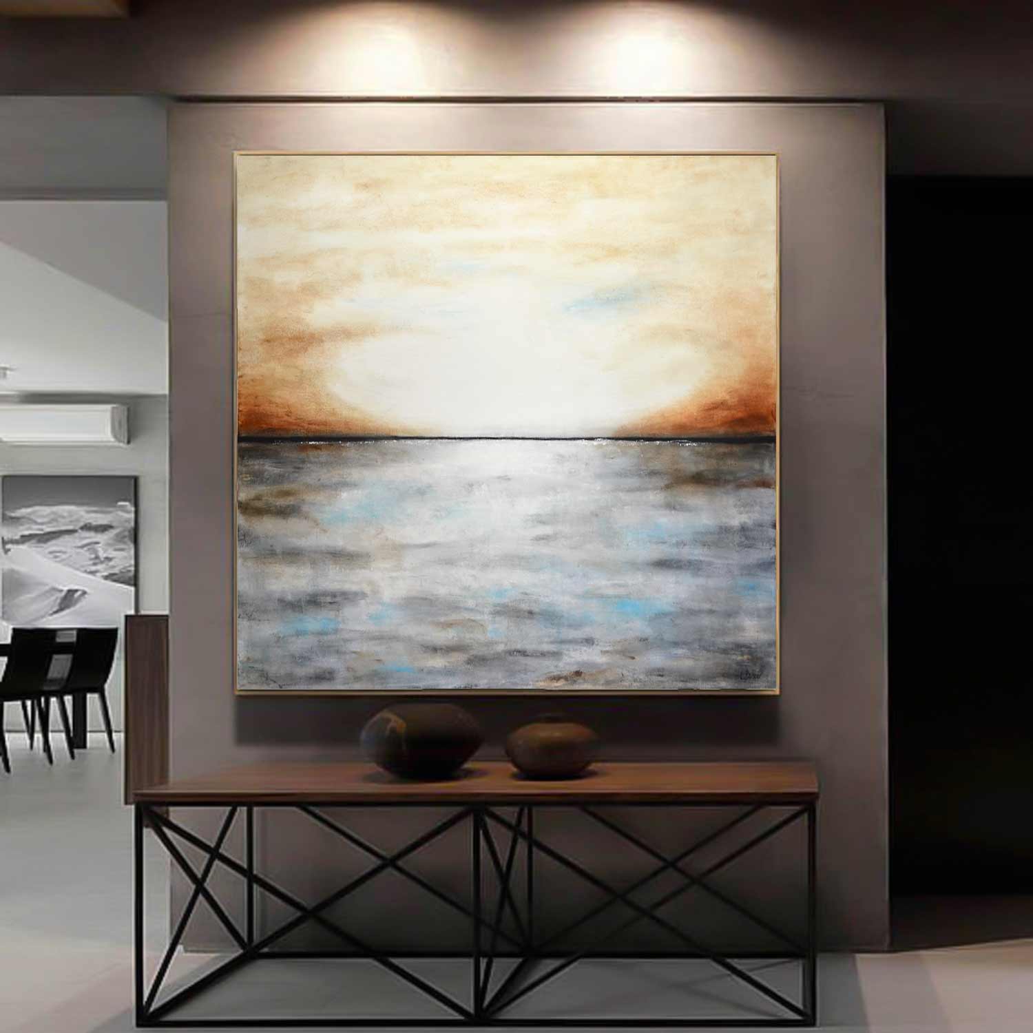 vipgallery Landscape Painting Handmade Calming Art "Distant Skies"