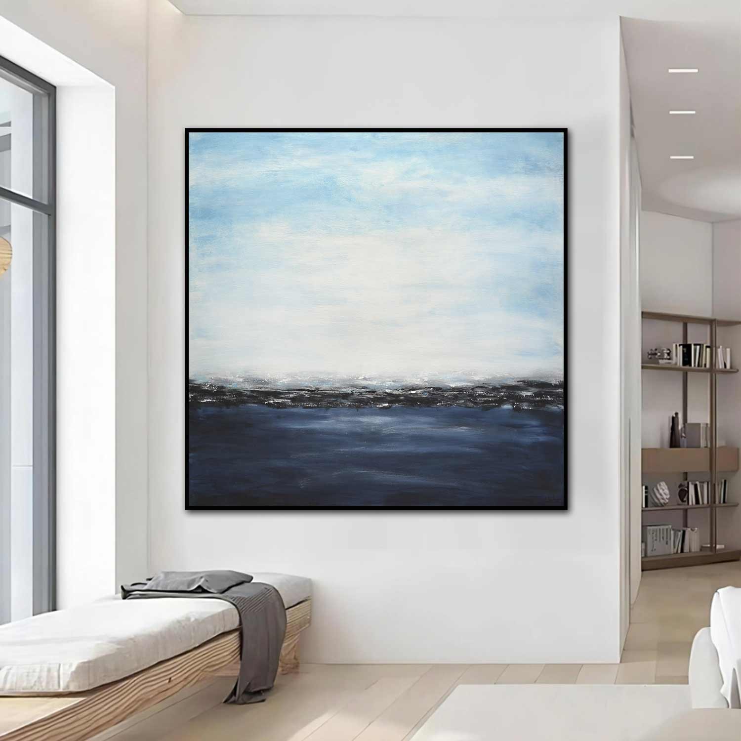 Seascape Modern Art Design Painting "Deep Blue"